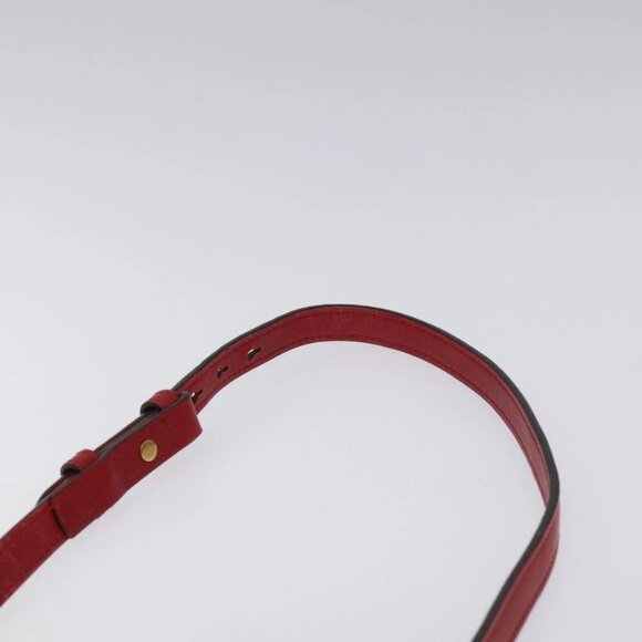 GUCCI GG Marmont Chain Shoulder Bag Leather Red Gold 447632 Auth ep9033 - Picture 9 of 16